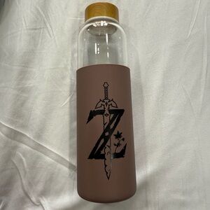Zelda glass water bottle